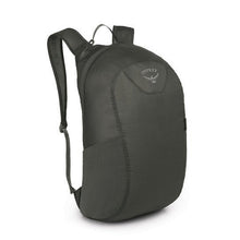 Load image into Gallery viewer, Angled front view of the shadow grey backpack

